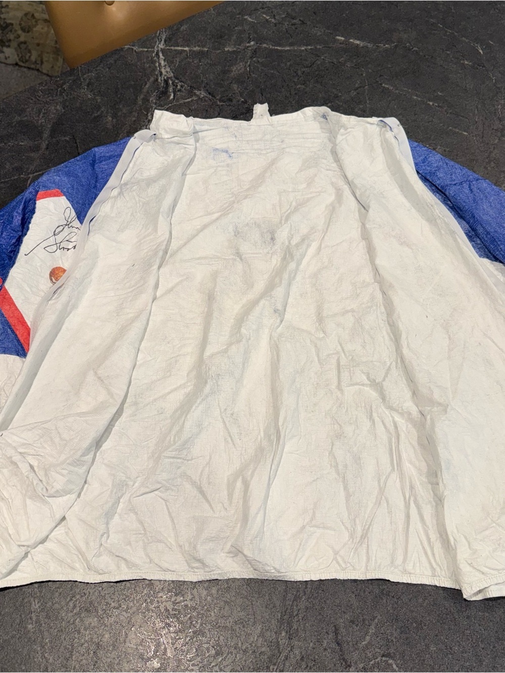 Vintage Team USA Olympics 1992 AOP light full zip jacket men’s Large Tyvek - Picture 11 of 12